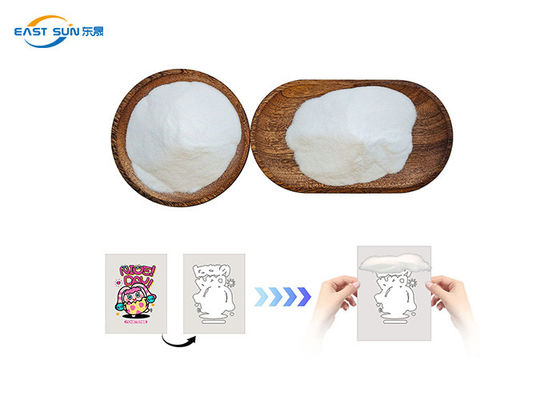Prezzo buono TPU DTF adesivo in polvere bianco di qualità superiore Elasticità superiore 80-170μm Dimensione del grano per la stampa di trasferimenti DTF in linea